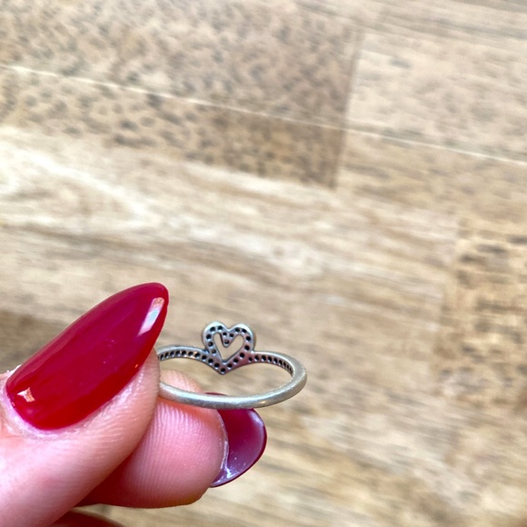 Pandora sterling silver cubic zirconia ring - Picture 4 of 5